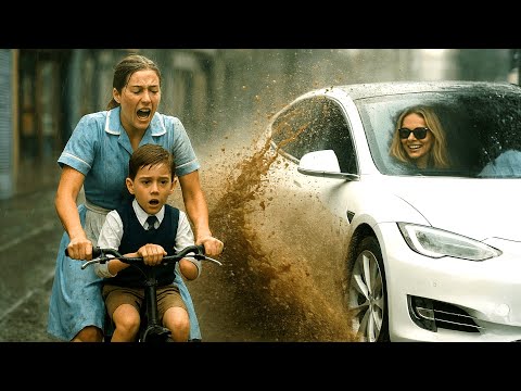 Rich Fiancée Splashed Mud on Poor Ex-Wife and Her Son — She Had No Idea Who Was Watching