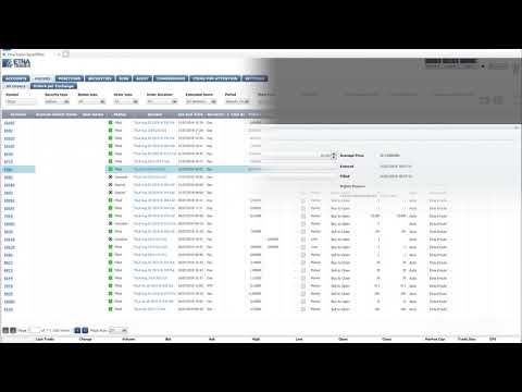 Broker Back Office - Order Management Tab - ETNA Trader