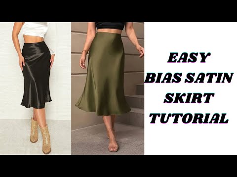 Cutting A Satin Bias Skirt (Tutorial)
