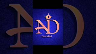 nandini name logo design #logodesignbukuorder #logo #youtube #trending