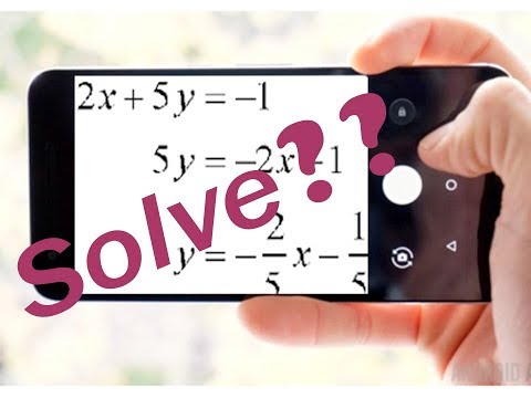 Solve Maths Using Mobile Camera