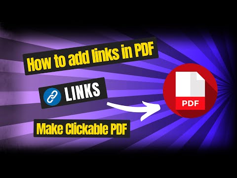 How to Add Links in PDF Files | Easy PDF Linking Tutorial! [Hindi][Urdu][ComputerTips][हिंदी]