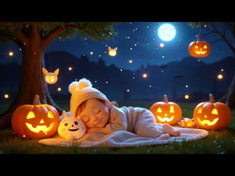 Brahms Lullaby 🎃👻 Halloween Night Calm: Baby Sleep Music & Gentle Lullabies for Babies 😴✨