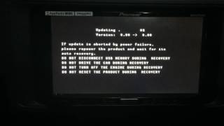 Pioneer avh-4000 nex failed to update firmware