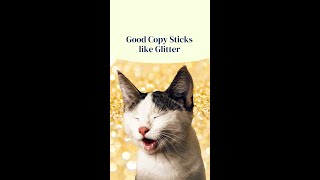 good copy sticks like glitter