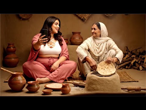 Pakistani  Women in Old Village Vlog | Desert Vlog | Cholistan Desert Village Life | Google VEO 3