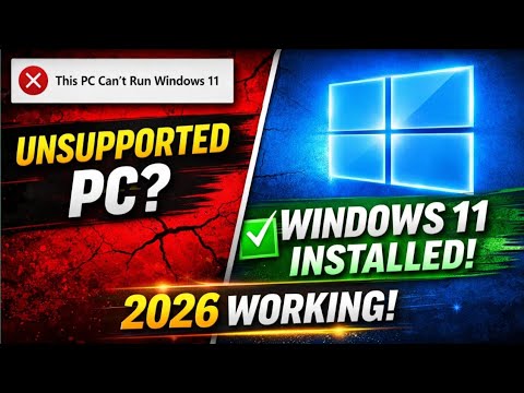 🇺🇸How to Install Windows 11 on  pc for free  | No TPM, No Secure Boot (2026 Working)