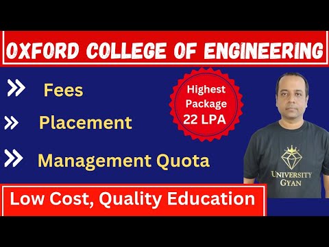 The Oxford College Of Engineering Bangalore | Review | ComedK 2024 |