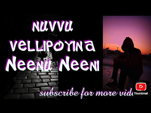 Nuvu vellu poina neenu neeni//a emotional script//