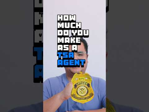 ✈️ How much do TSA Agents Make? #jobsearch #tsa #salary #salarytransparency