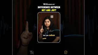 Difference between NET and JRF Question? #net #jrf