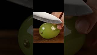 Cutting Glass Kiwi ASMR 🥝 #ai #aiart #asmr #glasscutting #satisfying #asmrsounds