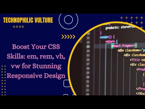 Boost Your CSS Skills: em, rem, vh, vw for Stunning Responsive Design |HTML|CSS|JS|Web development