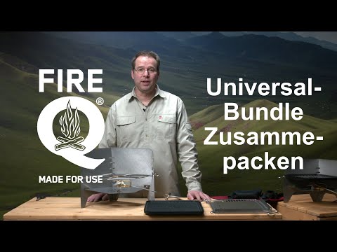 FireQ Reisegrill Universalbundle Zusammenpacken