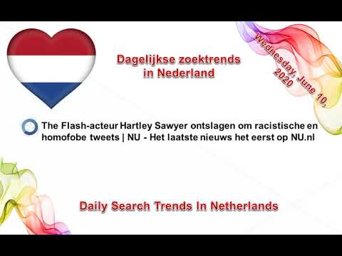 "Dagelijkse zoektrends in Nederland" 10-06-2020