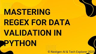 Mastering Regex for Data Validation in Python