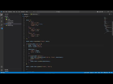 PHP NoSQL CRUD using Ohdb