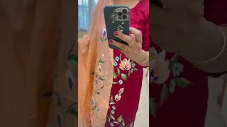 Hand Painting Panjabi Suits || Beautiful Design || Fashion #trend #devlifestyle #youtubeshorts