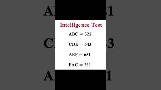Intelligence test #mathstricks #mathmagictricks #mathtricksshorts #mathhacks #solvemath #mathskills