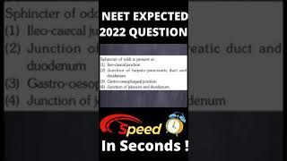 NEET 2022 Expected Biology Questions #shorts #answerkey #NEET#NEETSolutions#shorts