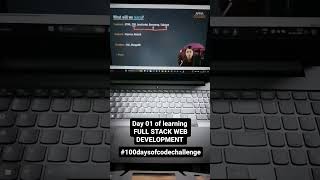 Day 01 of learning Full stack Web Development||Daily updates ~join with me!!!#100daysofcodechallenge