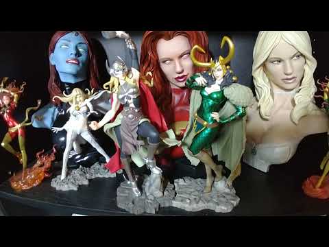 Statue Collection - Cabinet 1 (Bishoujos, sideshow, Marvel Gallery)