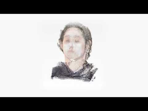 Cloud particle self potrait while doing a face mask