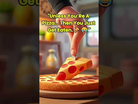 "What Goes Around… Unless You're Pizza 🍕😂 | Thick vs Thin Crust WAR!" #funnyvideo #viralvideo #food