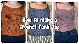 Beginner Crochet Tank Top Tutorial