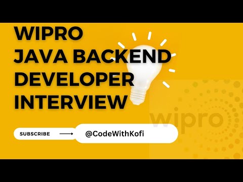 Wipro JAVA Backend Developer Interview Technical round