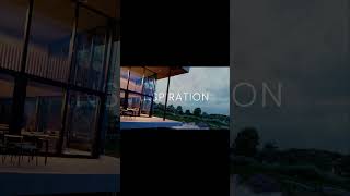 The beauty of modern elements blending in nature its self.🌿💫 #luxury #3dvisualization #architecture