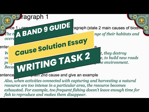 How to Write IELTS writing task 2 _ Cause Solution Essay