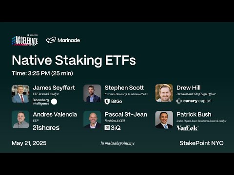 StakePoint NYC: Native Staking ETFs (Panel Discussion)