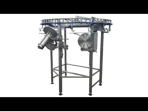Automatic circular cut up line