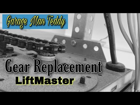 Garage door opener chain gear replacement on liftmaster/chamberlain/craftsman