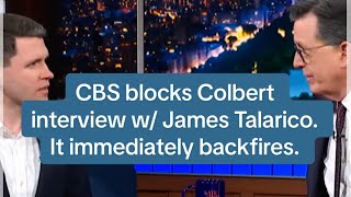 CBS blocks Colbert interview with James Talarico. It immediately backfires.