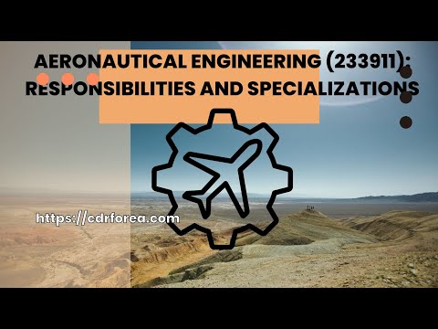 Aeronautical Engineering (233911): Responsibilities and Specializations