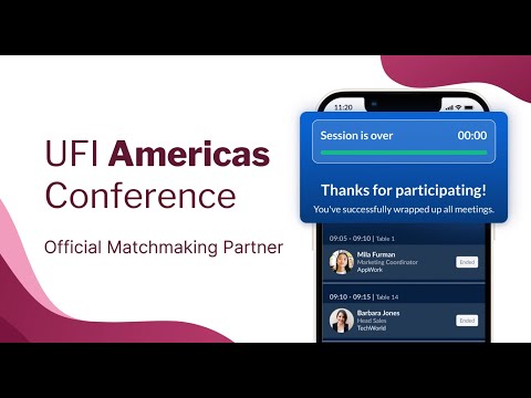 How speed networking works at UFI Americas