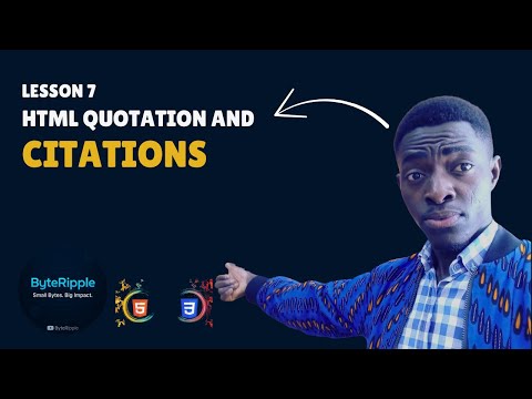 HTML Quotations & Citations   Made with Clipchamp