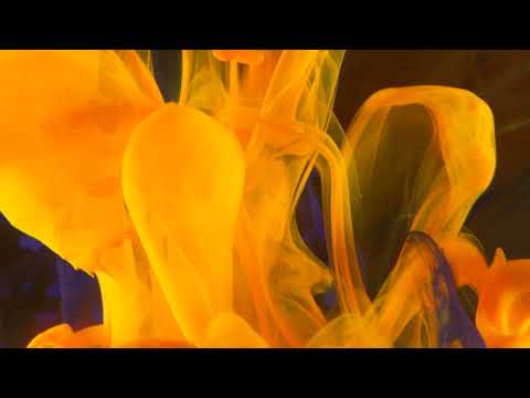 Mixing Of Different Colored Ink With Clear Water Video Background