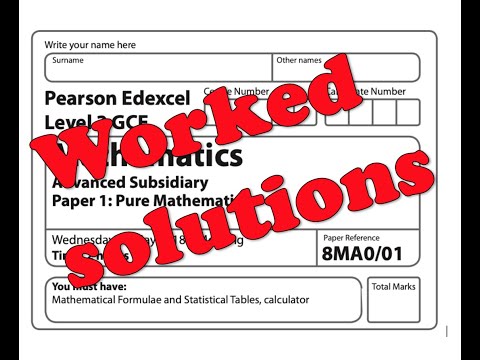 Q8a Edexcel 2018 Pure Paper 1