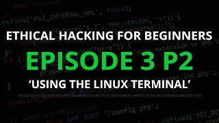 Ethical Hacking for Beginners EP. 3 Part 2/3 (Using the 'Kali' Linux Terminal)