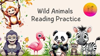 Read & Learn | Easy Reading for Kids | Wild Animals |  Fun Kids English | Kindergarten | Preschool