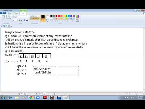 Arrays Introduction