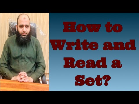How to write and read a set? | Video 5 | The Center for Pure Mathematics