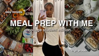 MEAL PREP WITH ME | budget friendly recipes, high protein, tasty macro friendly meal ideas