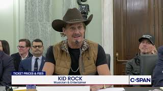 Kid Rock Testifies Before Senate on Concert Ticket Fees