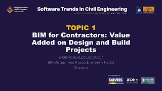 BIM for Contractors: Value Added on Design and Build Projects I Engr. Romualdo Lex Garcia