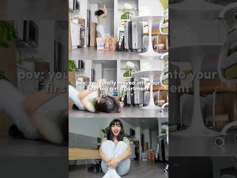 moving into my first big girl apartment! 🏙️🌱 #newapartment #pinterestaesthetic #vlog