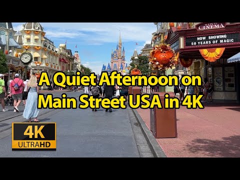A Quiet Afternoon on Main Street USA in 4K